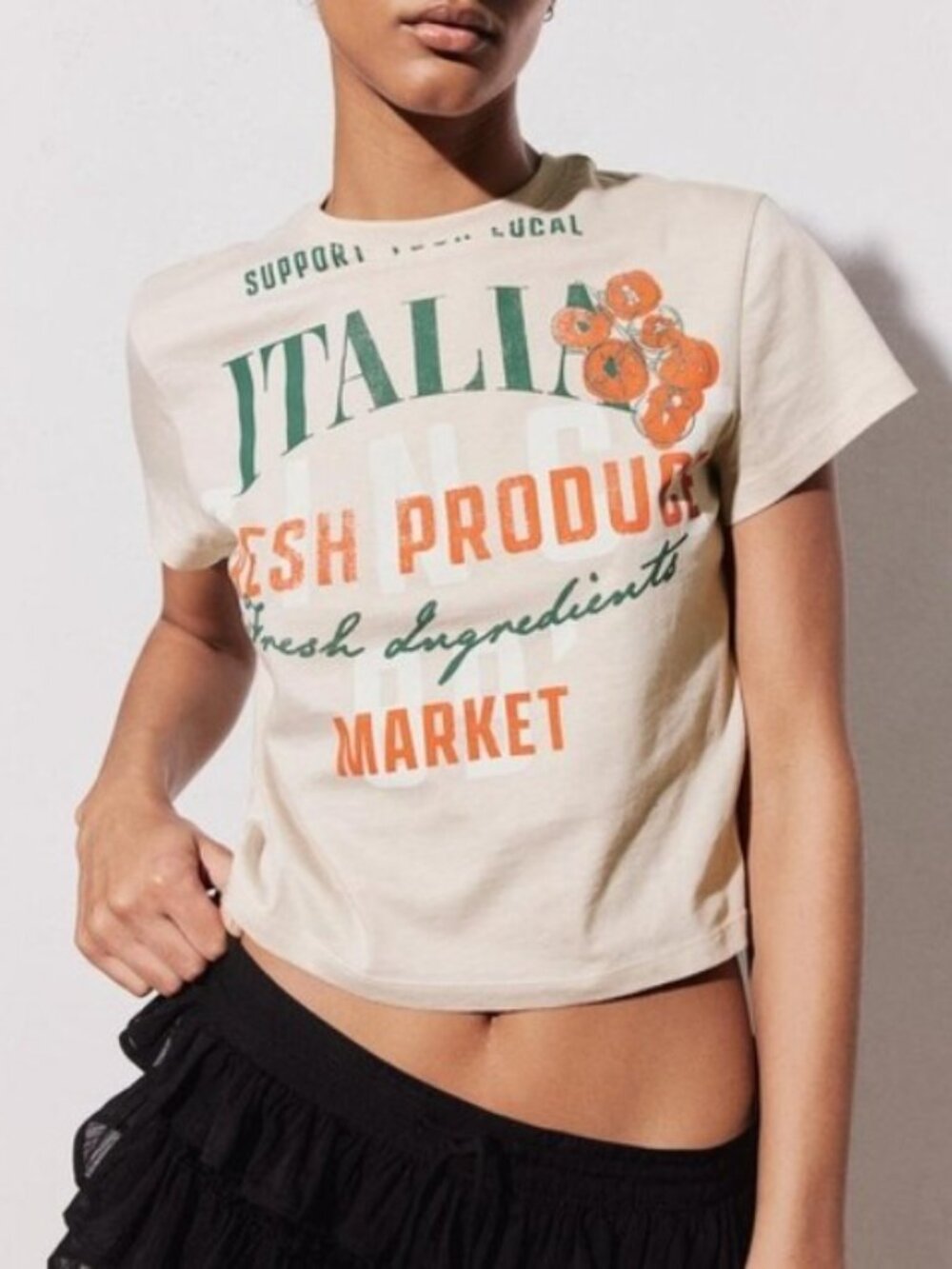 Women's Divided (H&M) Crop Top T-Shirt - XXL